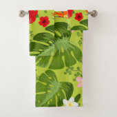 Tropische bloemen achtergrond 6 bad handdoek (Insitu)