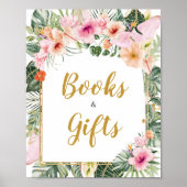 Tropische Bloemen Aloha Boeken en Geschenken Poster (Voorkant)