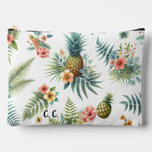Tropische Bloemen Ananas Accessoire Zak Etui