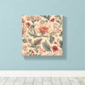  Tropische Bloemen Antiek Canvas Afdruk (Insitu (Houten vloer))
