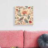  Tropische Bloemen Antiek Canvas Afdruk (Insitu (Woonkamer))