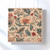 Tropische Bloemen Antiek Perfect Poster