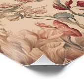  Tropische Bloemen Antiek Perfect Poster (Hoek)