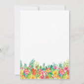 Tropische Bloemen Bachelorette Party Uitnodiging (Achterkant)