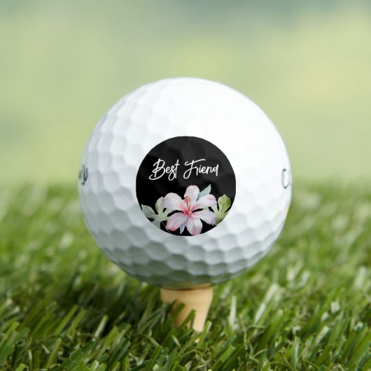 Tropische bloemen beste vriend golfballen (Insitu Shirt)