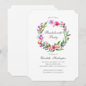 Tropische bloemen. Bestemming vrijgezellenfeest Kaart (Voorkant / Achterkant)