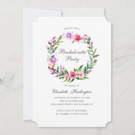 Tropische bloemen. Bestemming vrijgezellenfeest Kaart