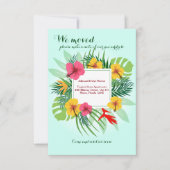 Tropische bloemen Bewegende Aankondiging (Voorkant)