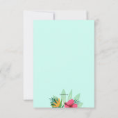 Tropische bloemen Bewegende Aankondiging (Achterkant)