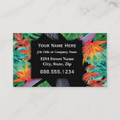 Tropische bloemen Bird of Paradise Professional Visitekaartje (Achterkant)