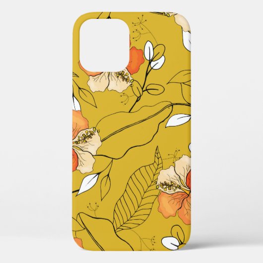 Tropische bloemen bladeren: exotisch behang. Case-Mate iPhone case (Achterkant)