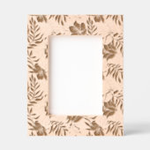 Tropische bloemen bladeren patroon gegraveerde lijstjes (Voorkant)