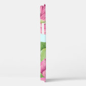 Tropische bloemen, bladeren, roze lotus, waterleli Case-Mate iPhone case (Achterkant / Rechts)
