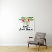 Tropische Bloemen Bloemstuk Bruidsfeest Wandkleed (In Situ (horizontaal))