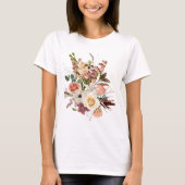 Tropische bloemen boeket. t-shirt (Voorkant)