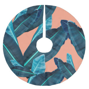 Tropische bloemen, botanische naadloze achtergrond kerstboom rok