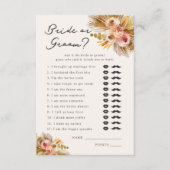 Tropische Bloemen  bruid of bruidegom? Spel Informatiekaartje (Voorkant)