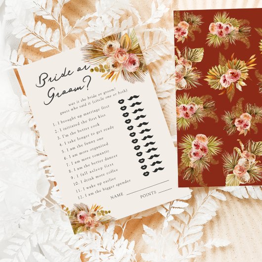 Tropische Bloemen  bruid of bruidegom? Spel Informatiekaartje