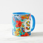 Tropische Bloemen Bruids Feestgeschenken Bruidsmei Mok (Voorkant rechts)