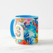 Tropische Bloemen Bruids Feestgeschenken Bruidsmei Mok (Voorkant links)