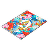 Tropische Bloemen Bruids Feestgeschenken Bruidsmei Notitieboek (Linkerzijde)