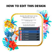 Tropische Bloemen Bruids Feestgeschenken Bruidsmei Planner