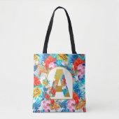 Tropische Bloemen Bruids Feestgeschenken Bruidsmei Tote Bag (Voorkant)