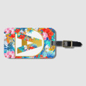 Tropische Bloemen Bruidsfeest Cadeaus Bruidsmeisje Bagagelabel (Voorkant (horizontaal))
