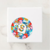 Tropische Bloemen Bruidsfeest Cadeaus Bruidsmeisje Bedankjes Labels (In situ)