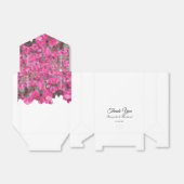 Tropische bloemen bruiloft bedankdoosjes (Uitgevouwen)