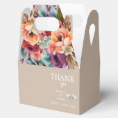 Tropische Bloemen Bruiloft Favor Box Bedankdoosjes (Geopend)