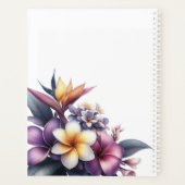 Tropische Bloemen-Bruiloft-Planner Planner (Achterkant)