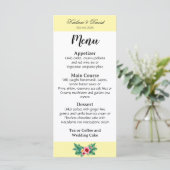 Tropische Bloemen bruiloft thema kaart (Staand voorkant)