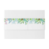 Tropische bloemen bruiloft uitnodigingen wikkel (Achterkant Voorbeeld)