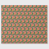 Tropische bloemen cadeaupapier (Vlak)
