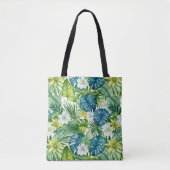 Tropische Bloemen Canvas tas (Voorkant)