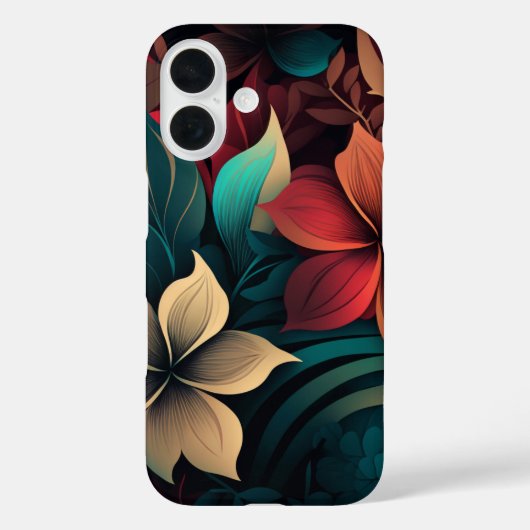 Tropische bloemen Case-Mate iPhone case (Achterkant)