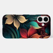 Tropische bloemen Case-Mate iPhone case (Achterkant (horizontaal))