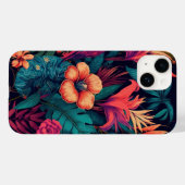 Tropische bloemen Case-Mate iPhone case (Achterkant (horizontaal))