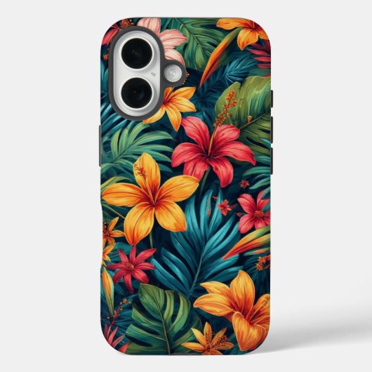 Tropische Bloemen Case-Mate iPhone Case (Achterkant)