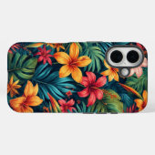 Tropische Bloemen Case-Mate iPhone Case (Achterkant (horizontaal))