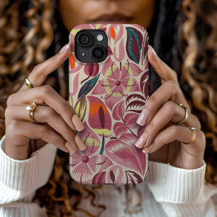 Tropische bloemen iPhone 15 case
