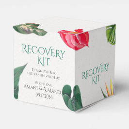 Tropische bloemen Classy Wedding Recovery Kit Bedankdoosjes
