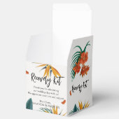 Tropische bloemen Classy Wedding Recovery Kit Bedankdoosjes (Geopend)