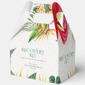 Tropische Bloemen Classy Wedding Recovery Kit Favo Bedankdoosjes (Achterkant)