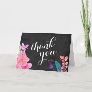 tropische bloemen dank je wel 5x7, Luau dank je we Bedankkaart