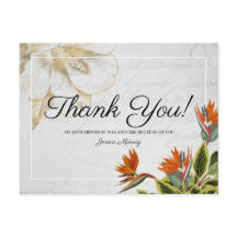  tropische bloemen dank u