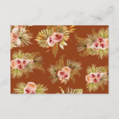 Tropische Bloemen  Datum Nacht Ideeën Informatiekaartje (Achterkant)