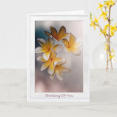 Tropische bloemen die denken dat je goed wordt kaart (Gele Bloem)