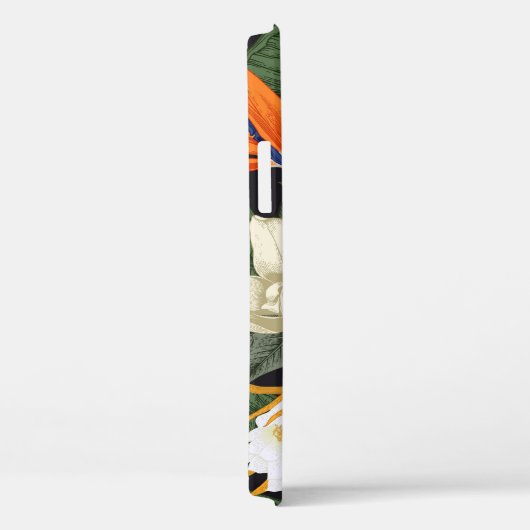 Tropische bloemen, donkere achtergrond, bloemennaa Case-Mate iPhone case (Achterkant / Rechts)